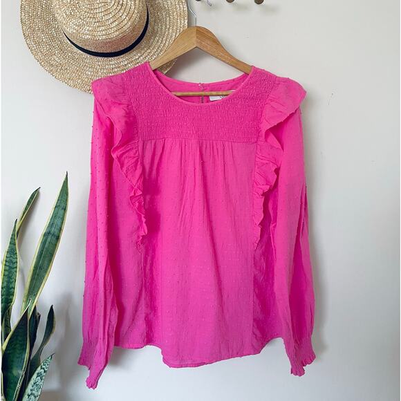 LOFT - Ruffle Long Sleeve Top - Picture 3 of 6